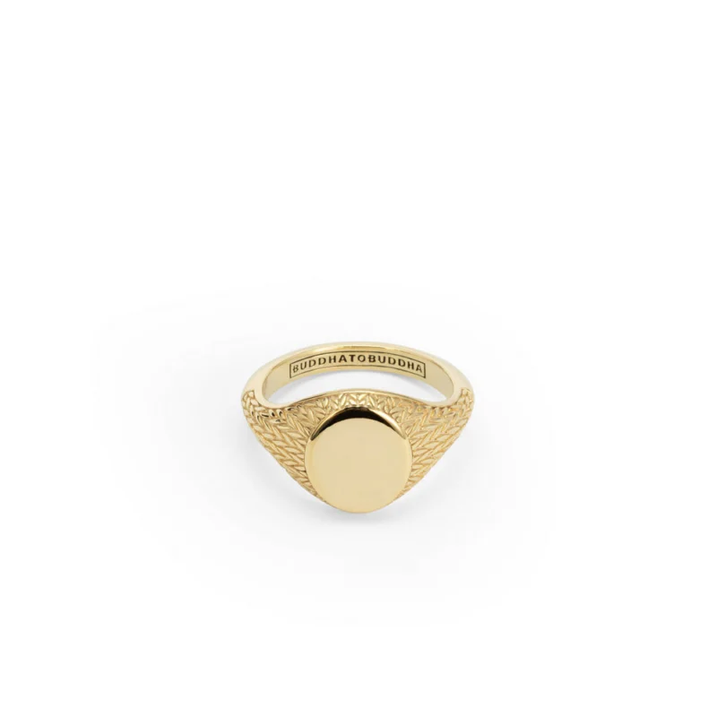 Buddha to Buddha Herren Siegelring Ellen Gold Vermeil