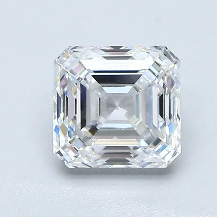 1 Carat Asscher - Natural Diamond - 1.18 - E - VVS2 - G - VG - VG - Diamonds By Rothschild