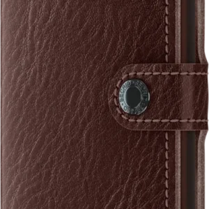 Secrid Miniwallet Veg Espresso-Brown mit Gravur - MVg-Espresso-Brown