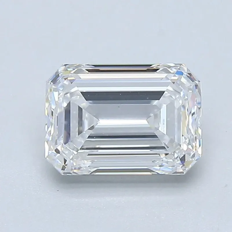 1.5 Carat Emerald - Natural Diamond - 1.7 - D - VS2 - VG - EX - EX - Diamonds By Rothschild