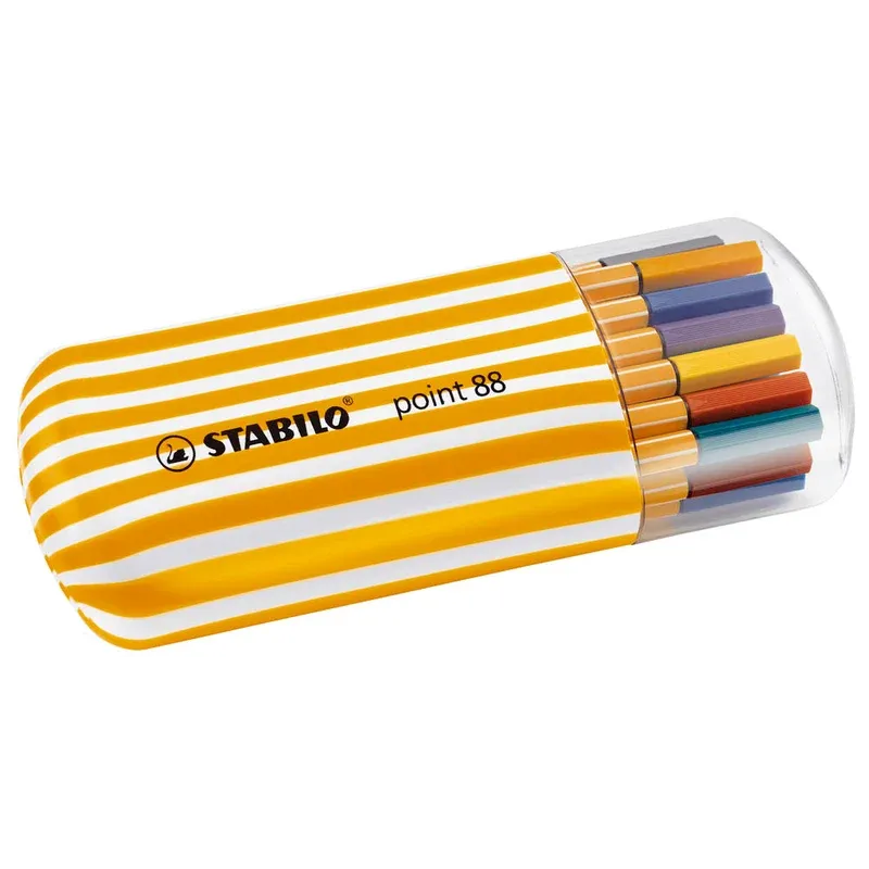 STABILO point 88 Zebrui Fineliner farbsortiert 0,4 mm, 20 St.