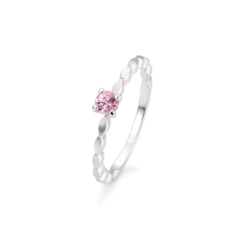 Breuning Fantasy 18 Karat Gold Verlobungsring mit Rosé Saphir - 42/03331