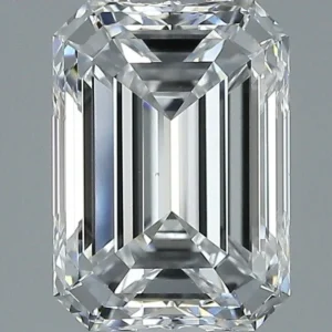 2 Carat Emerald - Natural Diamond - 2.04 - D - VS1 - EX - EX - EX - Diamonds By Rothschild
