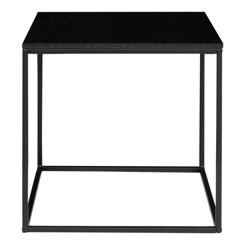 Beistelltisch – Schwarzes Finish, Metallgestell, 45 cm Höhe - Vita | House Nordic