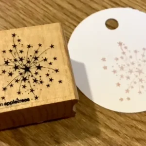 Holzstempel Wunderkerze Sternchen-Feuerwerk (Cats)