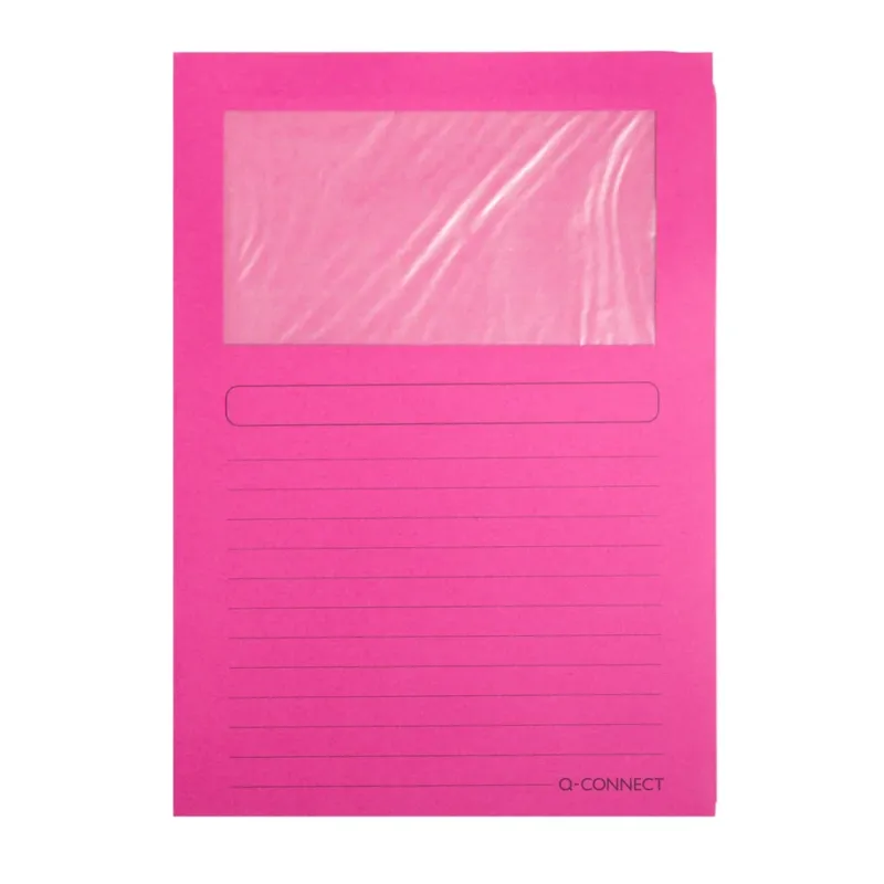 Q-CONNECT Umlaufmappe, A4, Pappe, pink