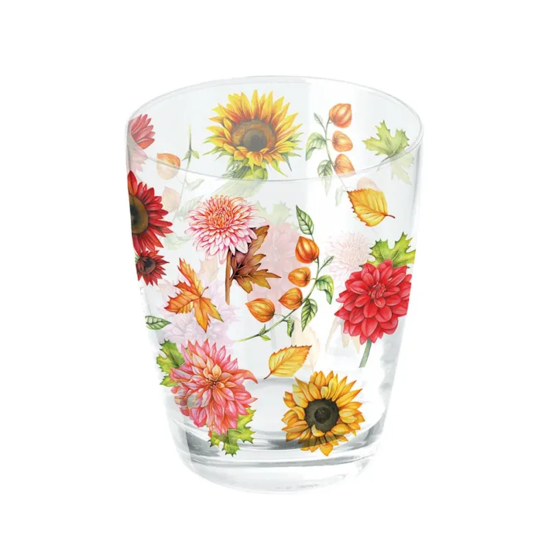AMBIENTE Wasserglas Herbstblüte, 0,2l