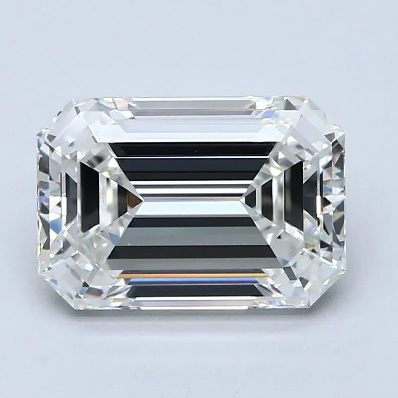 3.5 Carat Emerald - Natural Diamond - 3.59 - G - VVS1 - EX - EX - EX - Diamonds By Rothschild