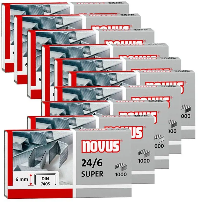 10.000 novus Heftklammern SUPER 24/6