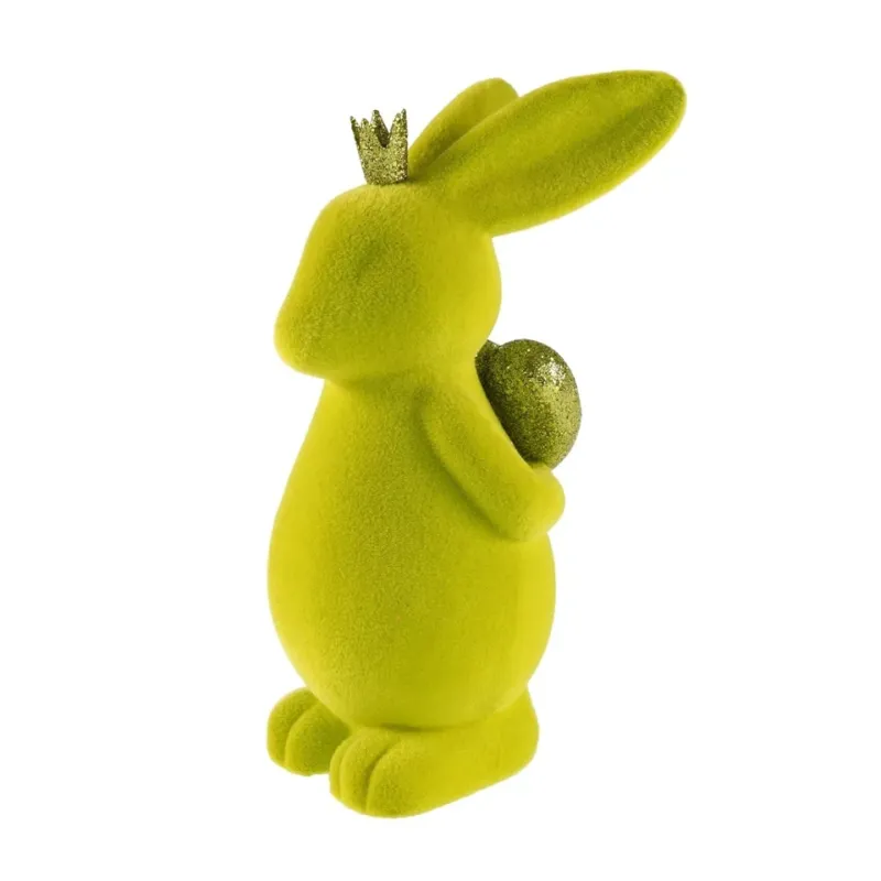 Osterhase mit Herz Grün 22 cm Dekohase Oster Deko Osterdekoration
