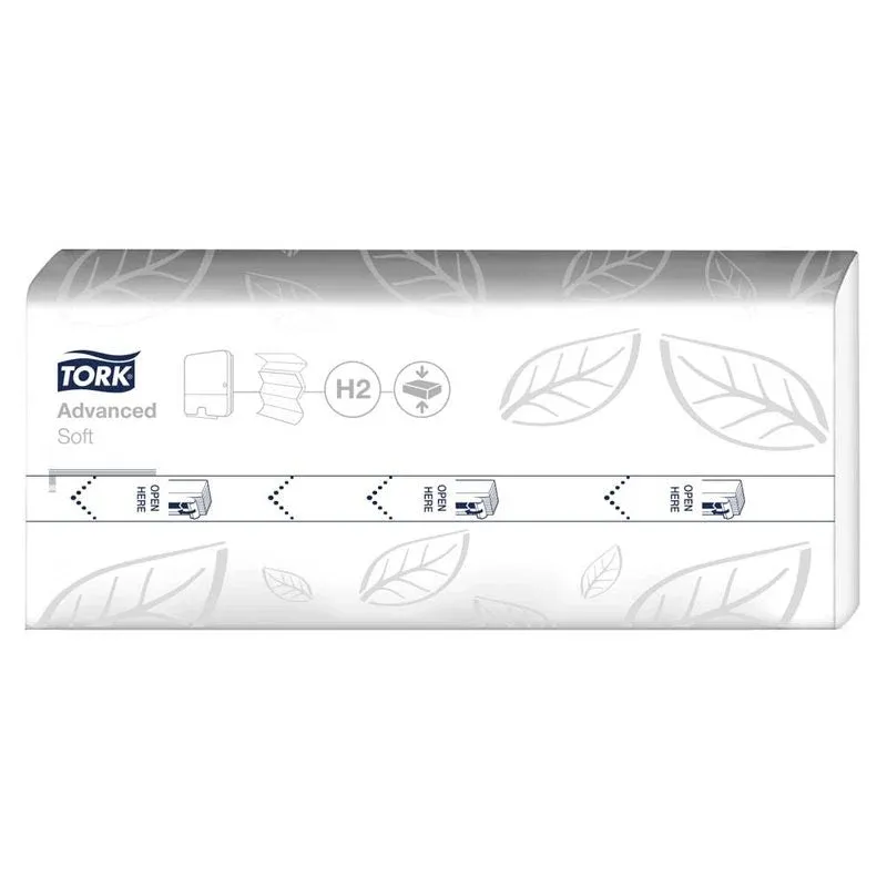TORK Papierhandtücher 120454 H2 Advanced Interfold-Falzung 2-lagig 2.400 Tücher
