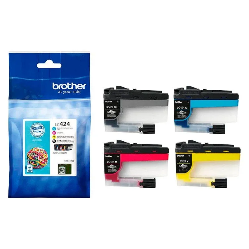 brother LC-424VAL schwarz, cyan, magenta, gelb Druckerpatronen, 4er-Set