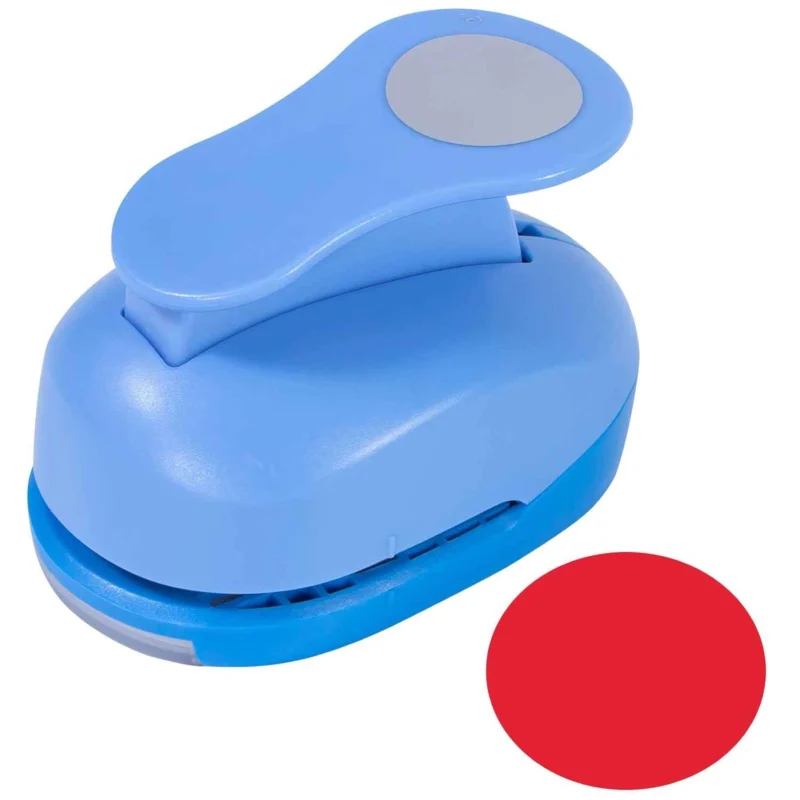 2 Inch Craft Hole Paper Punch Shape Circle for Cardstock,Scrapbooks Blue