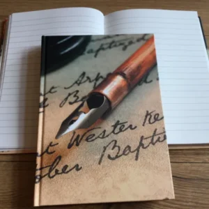 Notizbuch Hardcover A5 Federhalter liniert