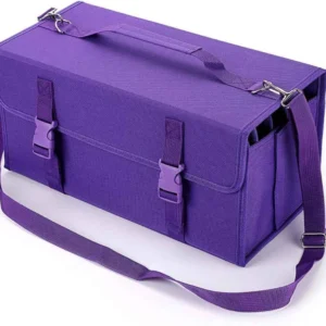 168 Slots Marker Pen Case Lipstick Organizer Purple