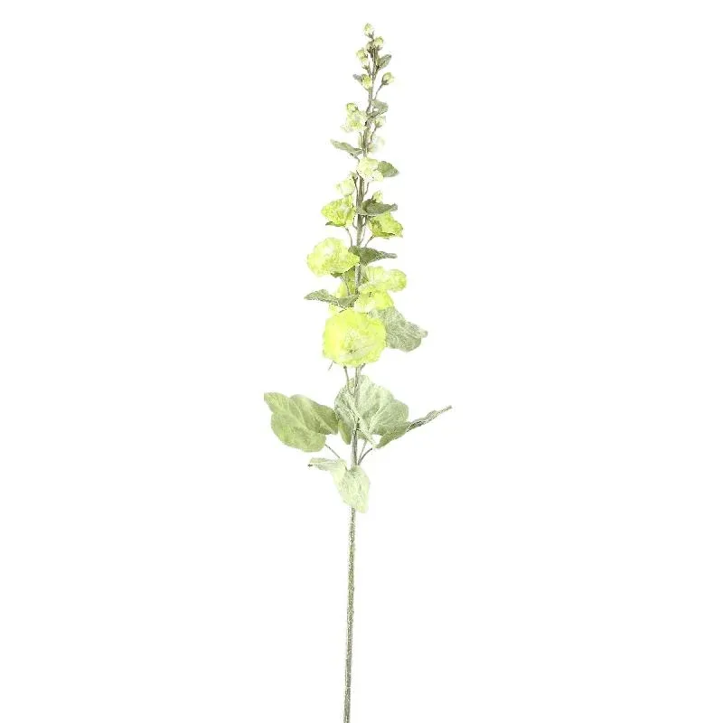 Hibiskusblume – Grüne Stockrosenblüte aus Polyesterstoff und Eisenmetall | PTMD