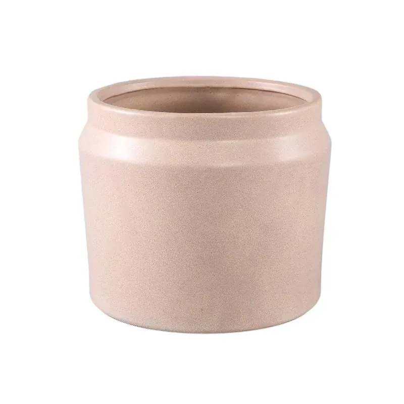 Topf – Runde Form, Porzellan-Keramik, Randdesign, Creme, L – Jillanne | PTMD