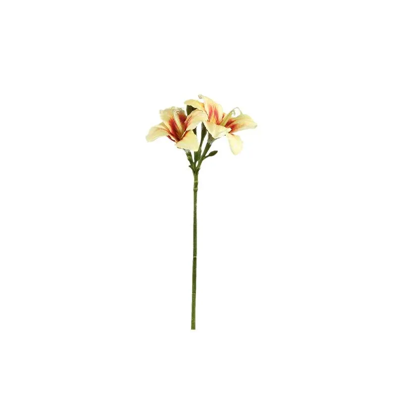 Amaryllisblume – Gelbe Amaryllis Spray, Polyestergewebe, Halbfertig | PTMD