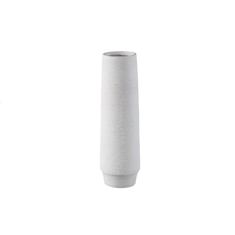 Vase – Steinzeug Keramik, Mattes Design, Weiße Farbe, S – Zonna | PTMD
