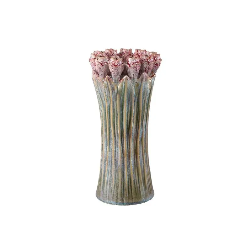 Vase – Tulpenform Design, Keramik Material, Mintgrün Farbe, L – Tulips | PTMD