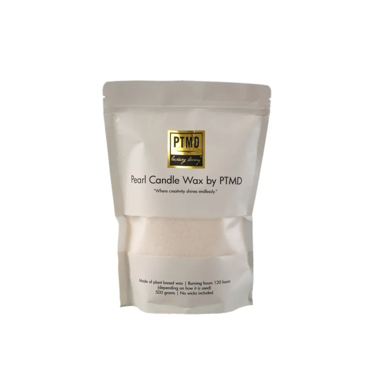Kerzenwachs aus hochwertigem Wachs in Off - White, 500 g – Pearl | PTMD - Esszett Luxury | Stilvolles Wohnen mit Charakter