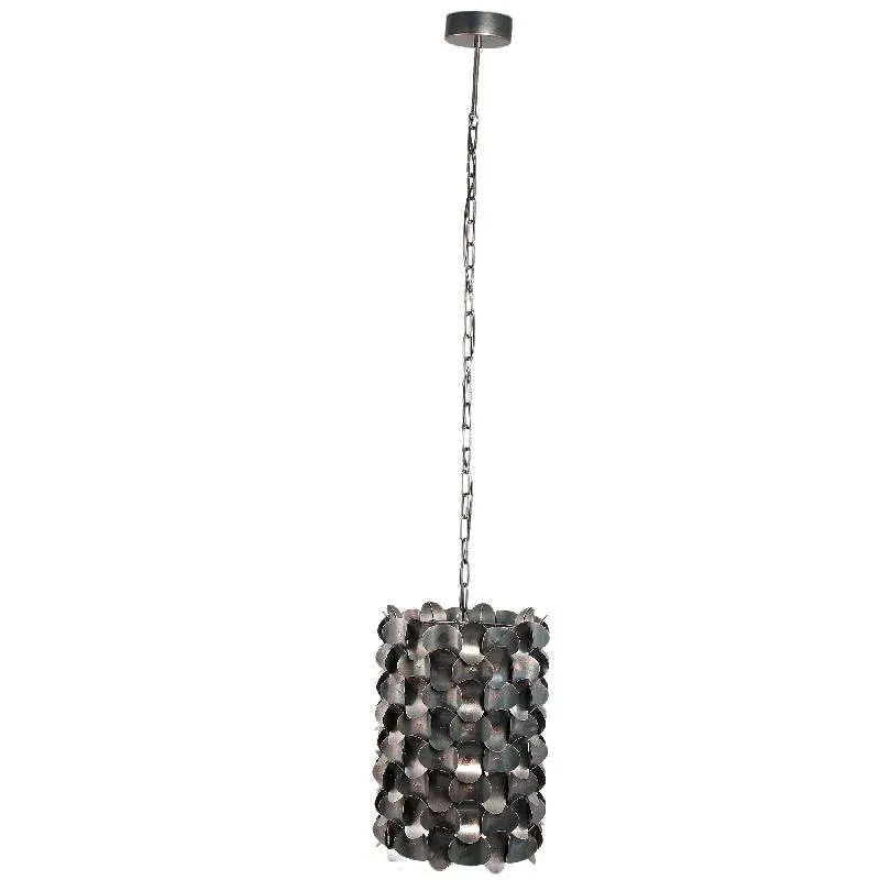 Pendelleuchte – Kreisdesign, Breite Form, Eisenmaterial, Schwarz – Jaye | PTMD