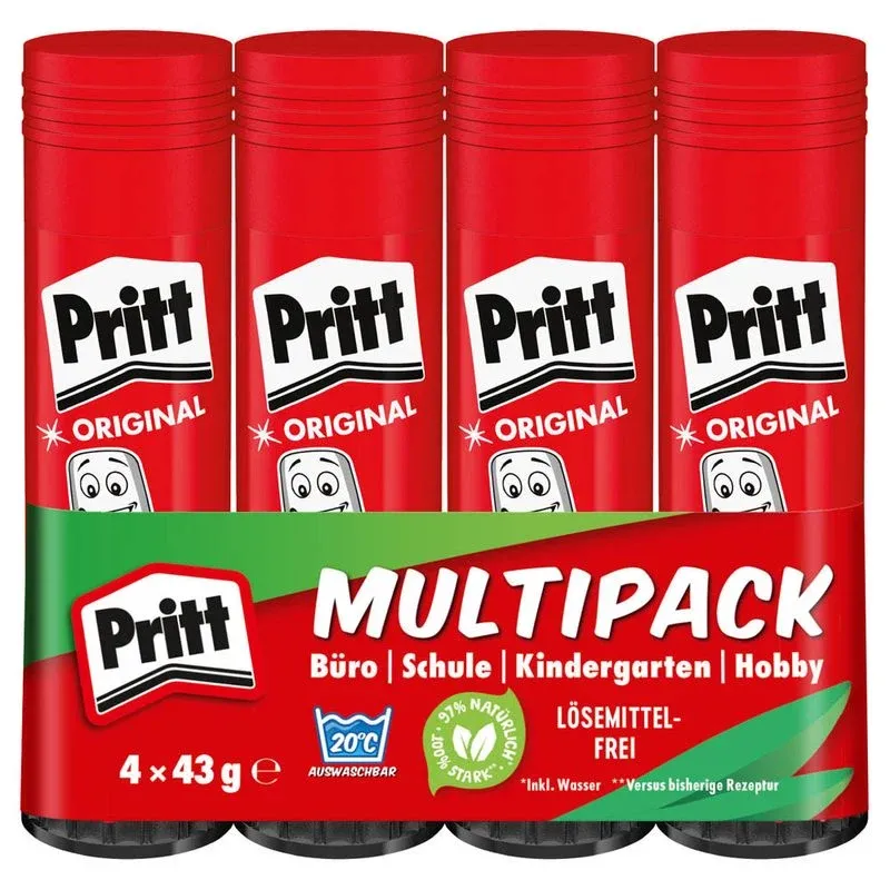 4 Pritt ORIGINAL Klebestifte 43,0 g