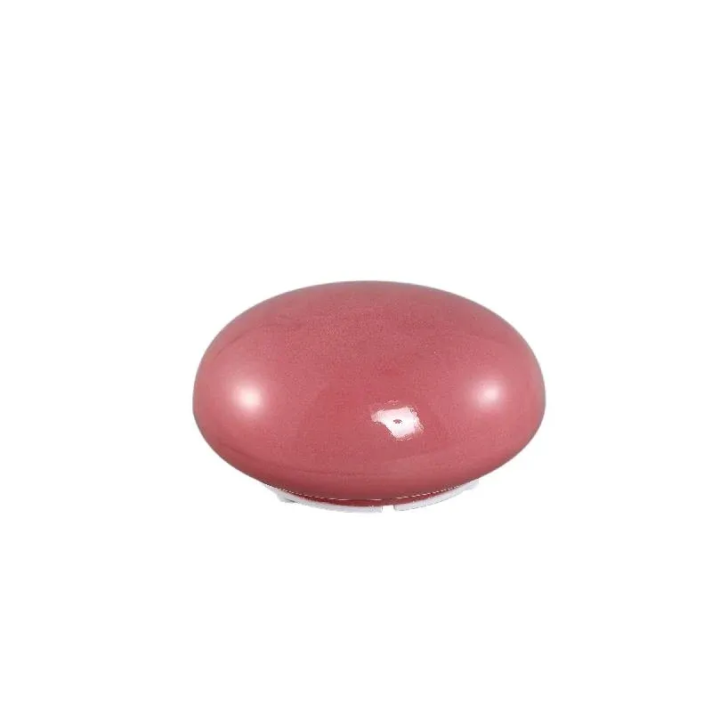 LED-Leuchte – Steinform Design, Aufladbare Funktion, Dunkelrosa Farbe, S – Shalon | PTMD