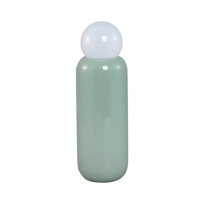 LED-Leuchte – Glas Design, Aufladbare Funktion, Mintgrüne Farbe, Hoch – Garine | PTMD