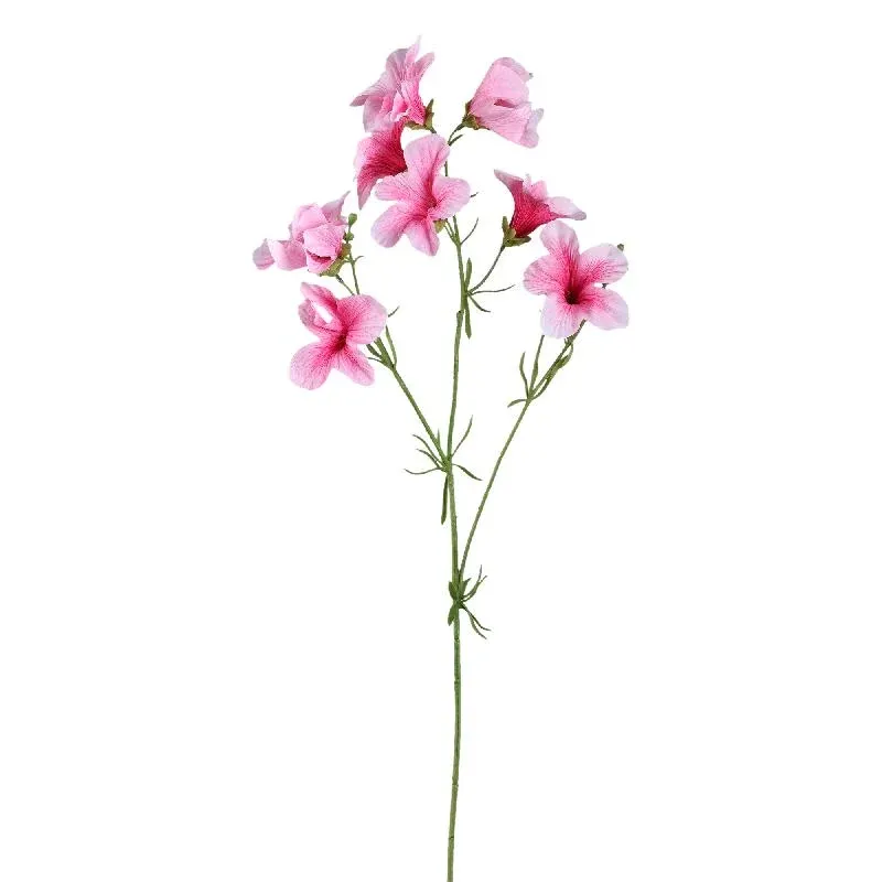 Gartenblume – Hellrosafarbener Petunienzweig aus Polyestergewebe | PTMD