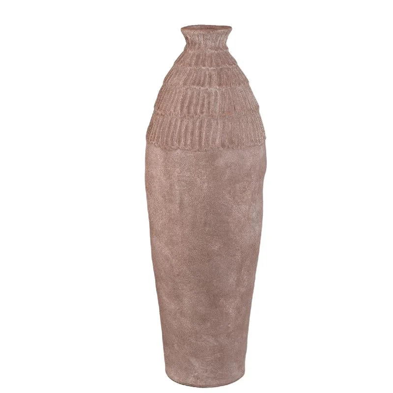 Vase – Rundes Design, Gemusterte Oberfläche, Keramikmaterial, L – Venesa | PTMD