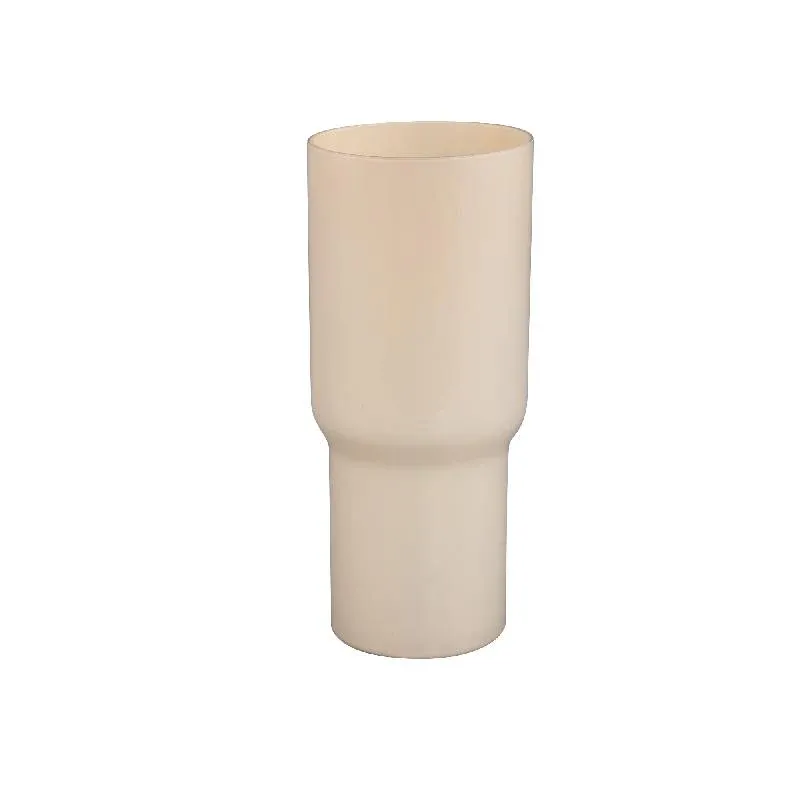 Vase – Massives Glas, Runde Form, Creme Farbe – Ranzel | PTMD