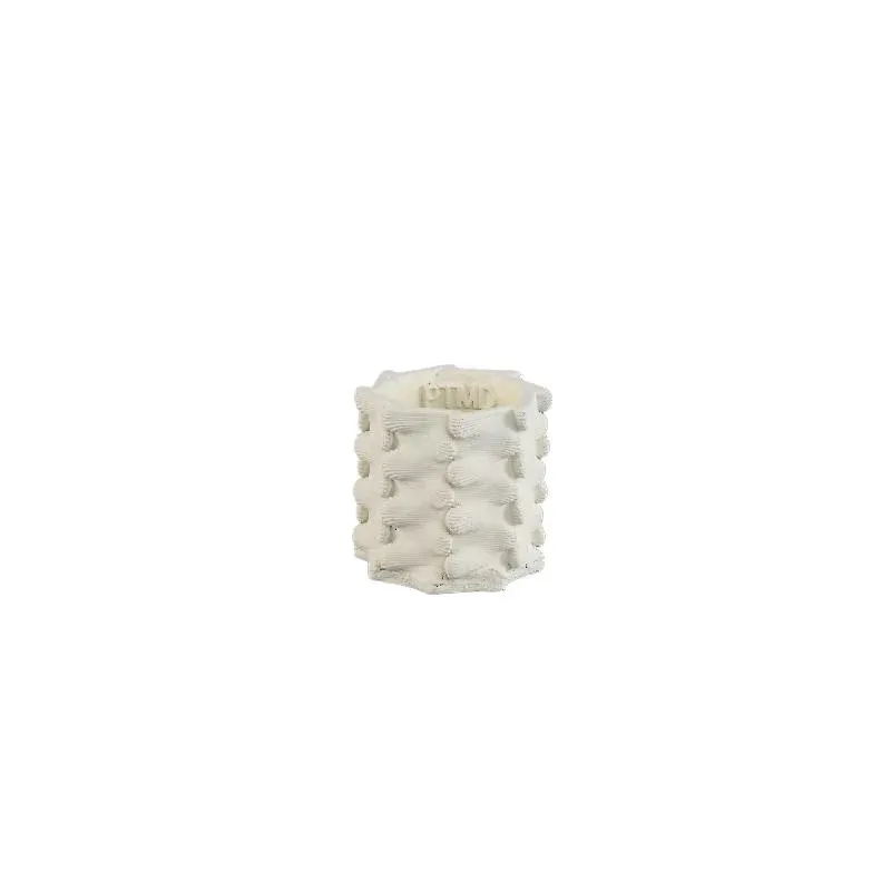 Topf– Weiße Farbe, Dreidimensionales Erweiterungs Design, Zement Material, XS – Norma | PTMD