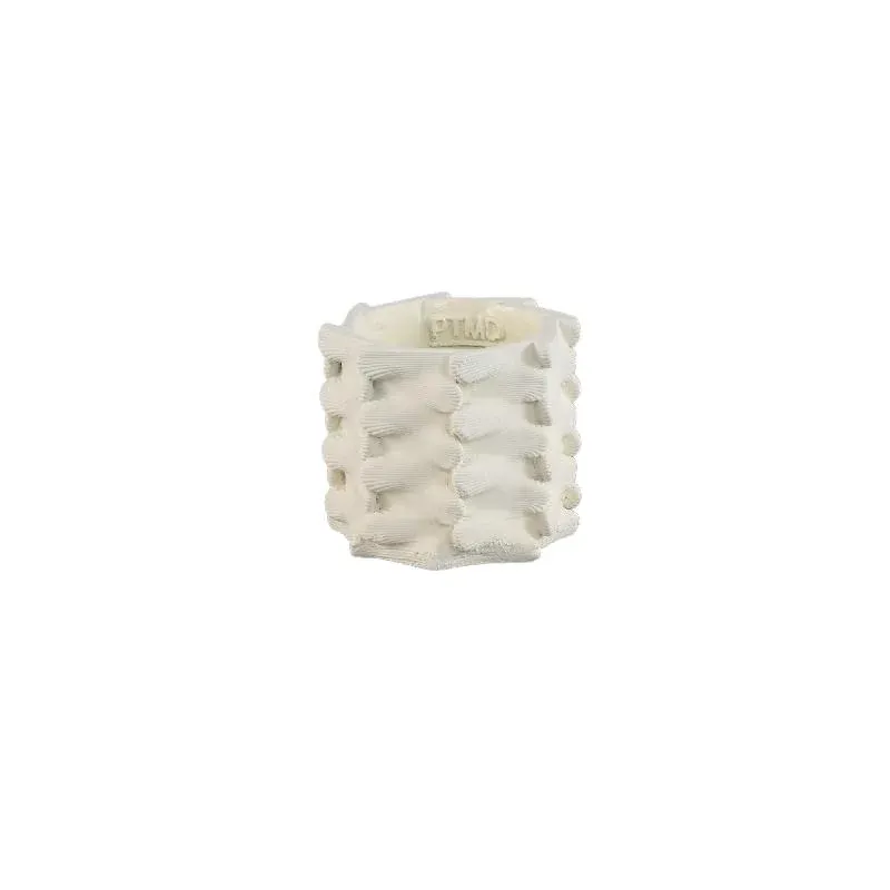 Topf – Weiße Farbe, Dreidimensionales Erweiterungs Design, Zement Material, S – Norma | PTMD