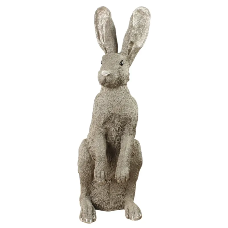 XXL Osterhase Dekohase Grau 52 cm Hase Osterdeko Dekoration Ostern