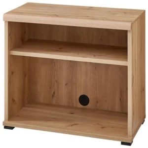 Büroregal SONOS HU22 mit offenen Fächern und Kabelöffnung, Gesamtansicht in Natur.