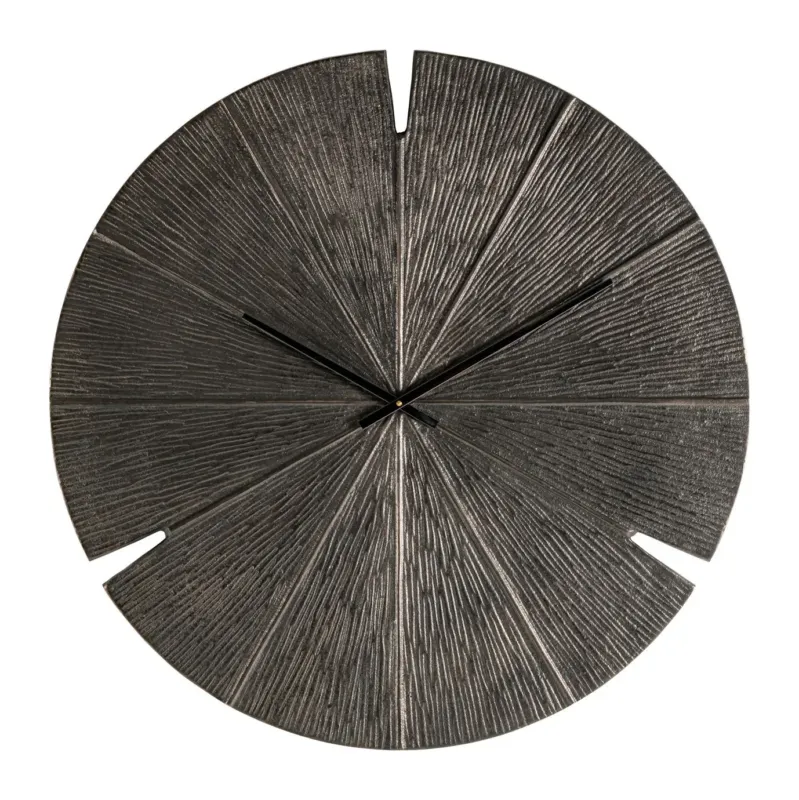 Wanduhr Blaise in Bronze - Richmond Design, Ø 80 cm, Aluminium