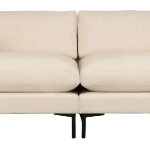 Sofa Summer 3-Sitzer Beige mit Stahlgestell für Wohnzimmer von Zuiver