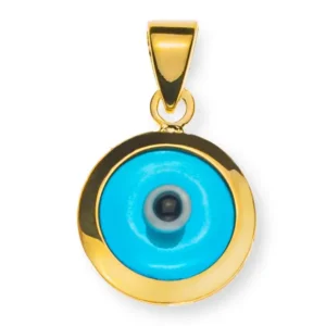 Anhänger Nazar Amulett 10mm Gelbgold 750