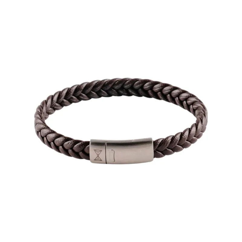AZE Jewellery Kinderarmband Leder Braun 16.5cm