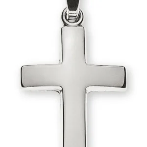 Anhänger Balkenkreuz Weissgold 750