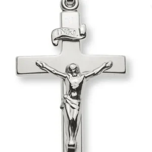 Anhänger Kreuz Weissgold 750 mit Christus