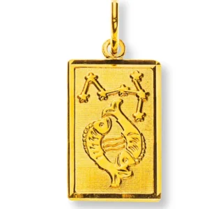 Anhänger Sternzeichen Fische Gelbgold 750