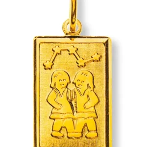 Anhänger Sternzeichen Zwillinge Gelbgold 750
