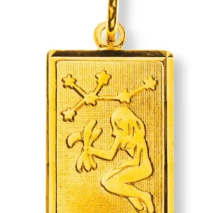 Anhänger Sternzeichen Jungfrau Gelbgold 750