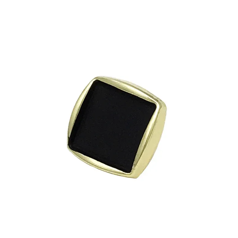 10mm Square Minimalist Gold Metal Cuff Sewing Buttons 30pcs