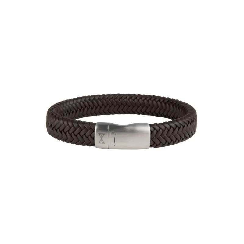 AZE Jewellery Herren Armband Iron John Braun Leder