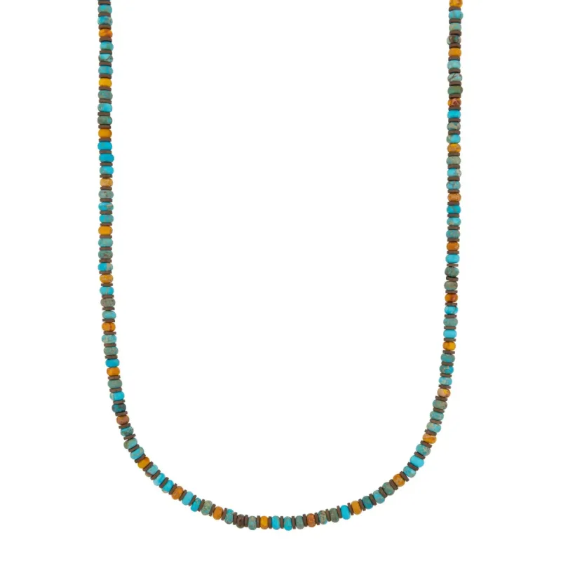 AZE Jewellery Herren Edelsteinkette Türkis