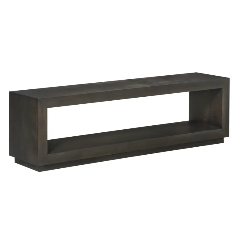 Sitzbank – Massives Akazienholz, Basaltgrauer Farbton, Modernes Design, Gebürstete Oberfläche – Oxford | Modus Furniture International