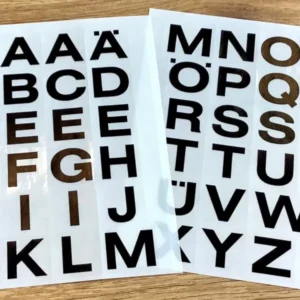 Buchstaben Sticker A-Z wetterfest Herma 4135 2x2cm